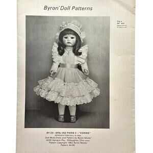 Byron Doll Clothes Vintage Sewing Pattern - Connie Fits a 24" Doll
